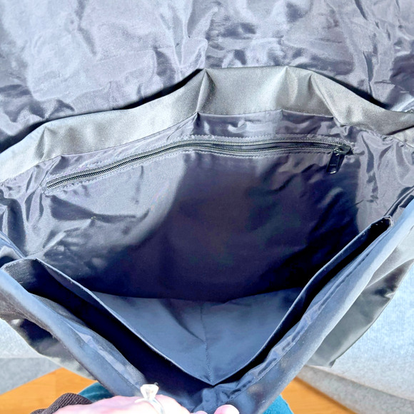 Kate Spade Black Nylon Messenger Bag Large Crossbody Laptop Work Travel Tote - Picture 4 of 14